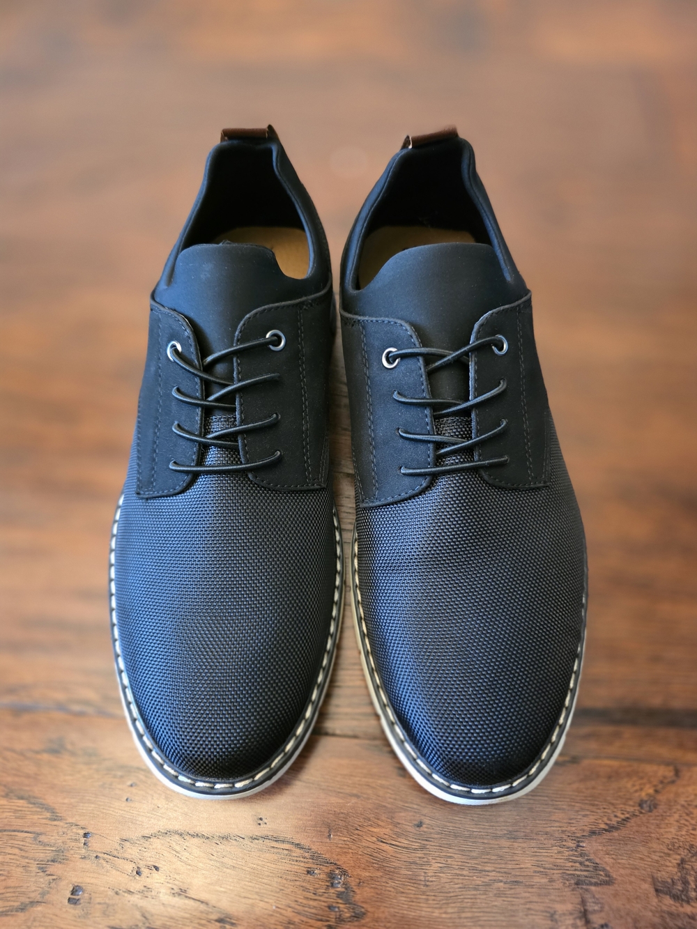 Men's Black Lace-Up Casual Dress Shoes